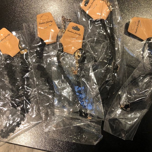 Jewelry - NWT 5 Brand New Black Chokers